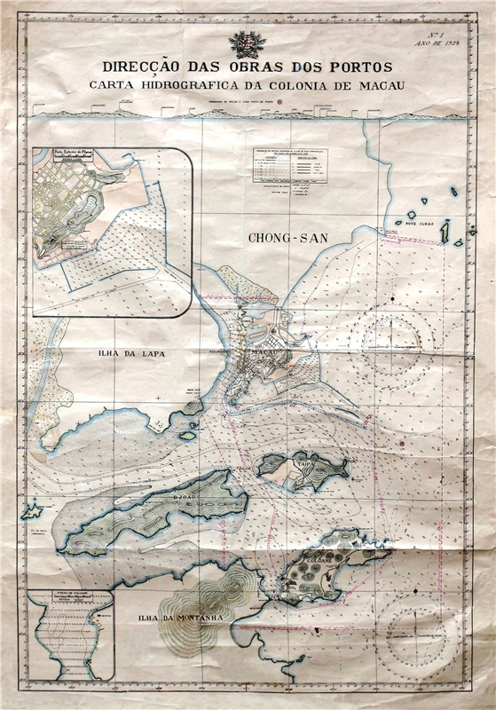 1928年澳門港口圖